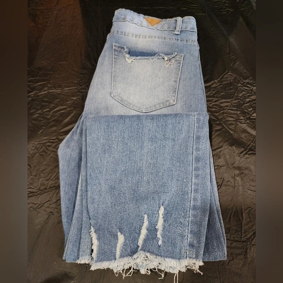 Christian Louboutin Denim - Vintage Red Bottom Jeans Frayed Design Size 11/30